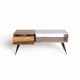 Kraft Bazaar Tyrel Sheesham Coffee Table with 1 Drawer 100x50x40Cm